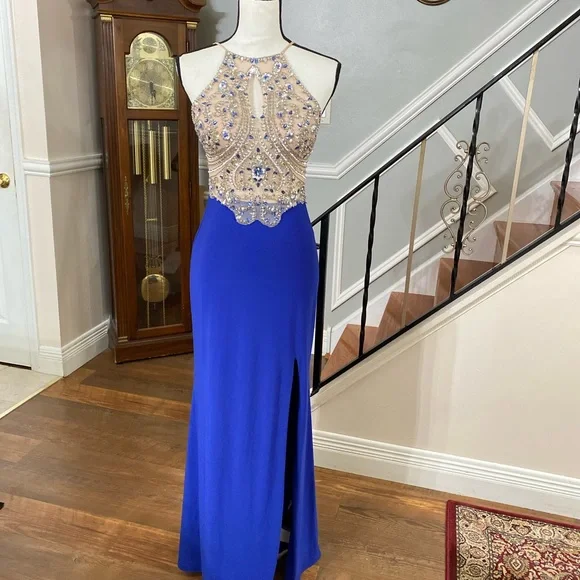 Blondie Nites | Dresses | Blondie Nites Beaded Formal Prom Dress | Poshmark